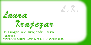 laura krajczar business card