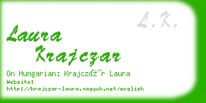 laura krajczar business card